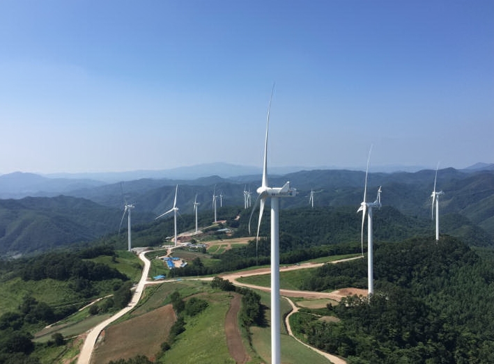 경북 영양 풍력발전단지 전경