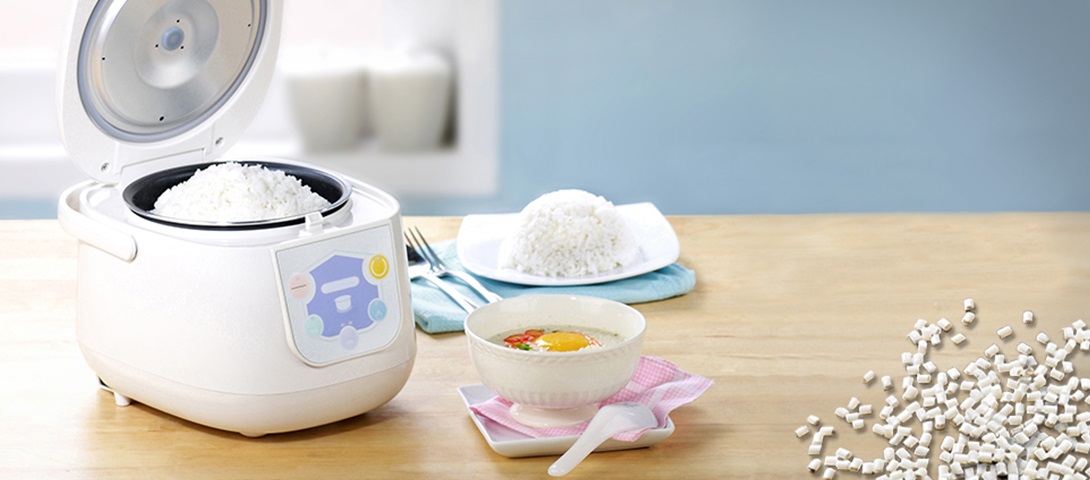 [LUPOL] Withstanding the high temperature of rice cookers LUPOL LG Chem Moderne Werkstoffe Technischer Kunststoff auf Basis von PP mit verbesserten mechanischen Eigenschaften und Hitzebeständigkeit