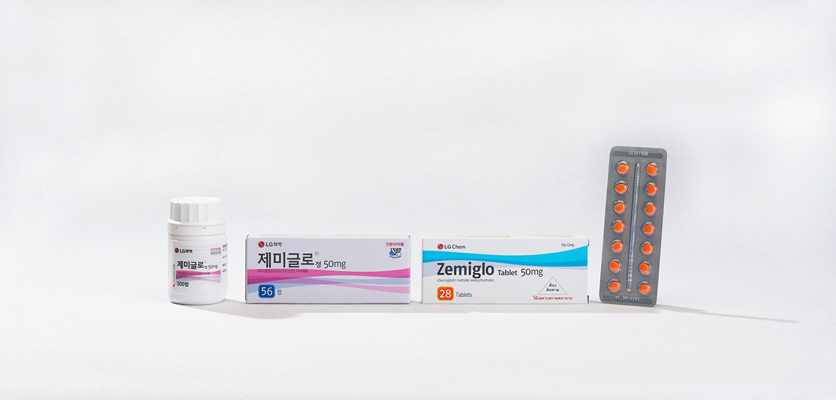 제미글로 정 Zemiglo Tab. LG화학 생명과학 