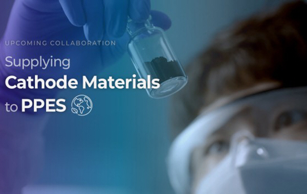 Supplying cathode materials to PPES